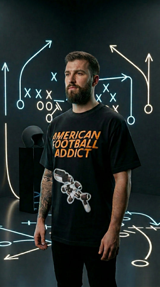 American Football Addict - Heavy Oversized T-Shirt