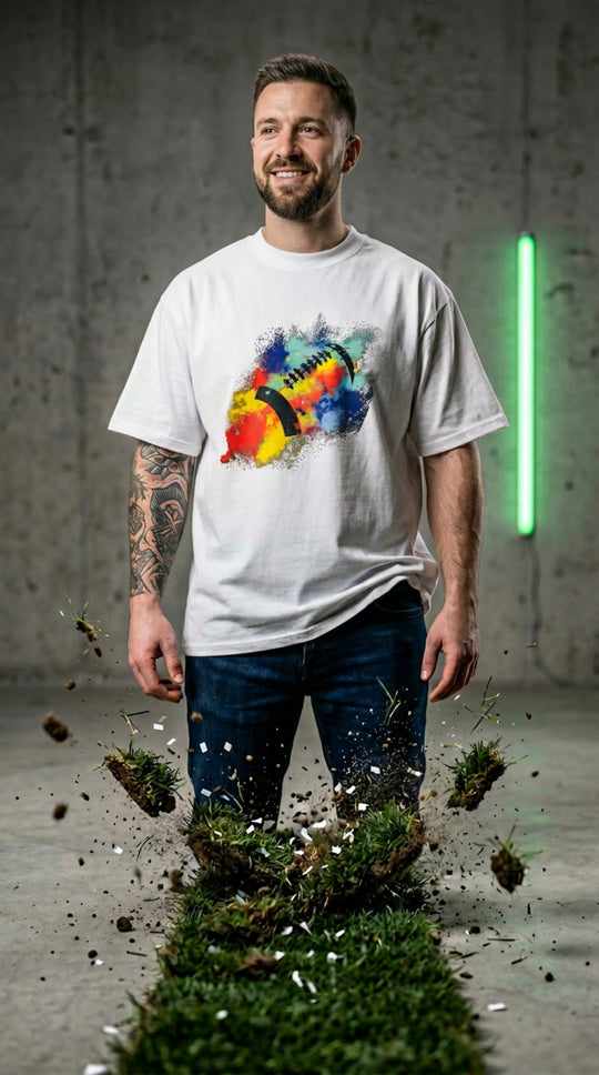 Football Explosion - Heavy Oversized T-Shirt