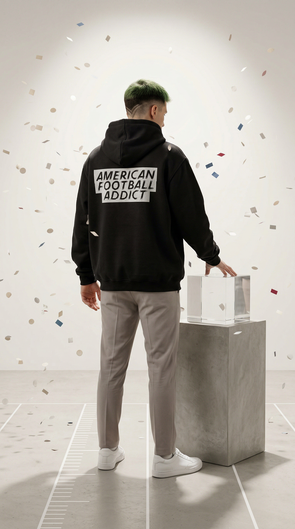 American Football Addict - Heavy Oversized Hoodie
