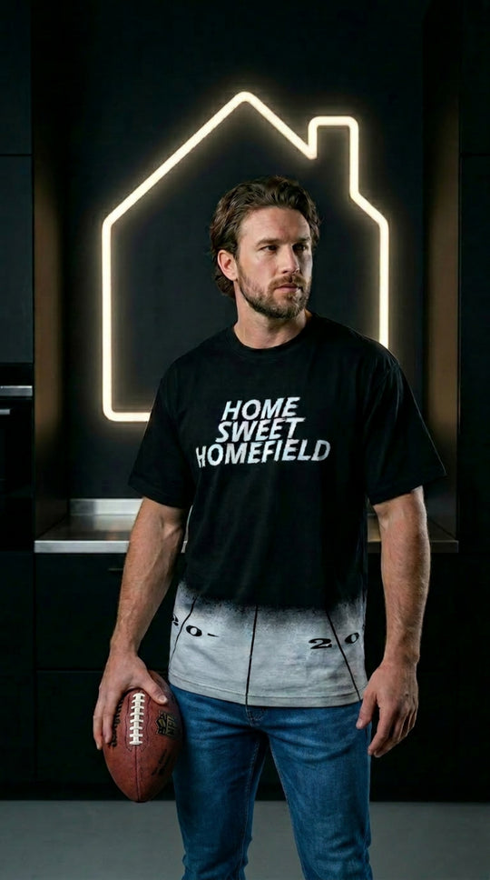 Home Sweet Homefield - Heavy Oversized T-Shirt(Black)