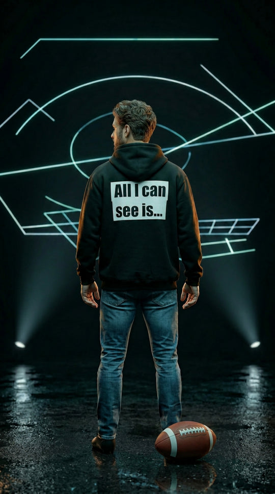 All I Can See Is Football - Heavy Oversized Hoodie